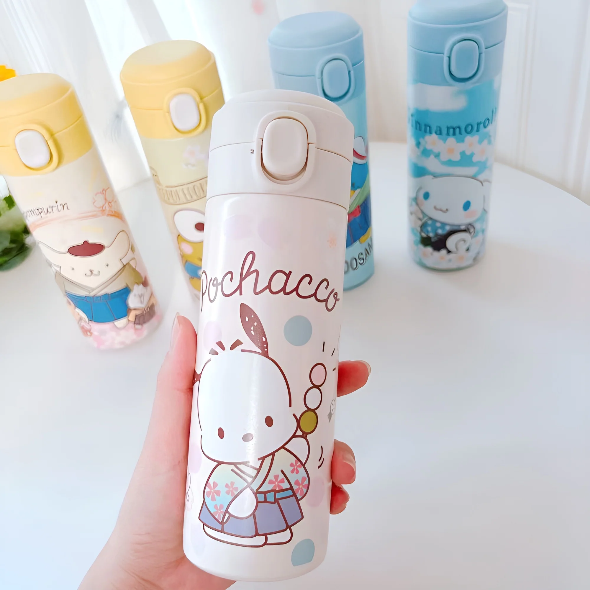 Cute Characters Water Bottle Sakura Hana