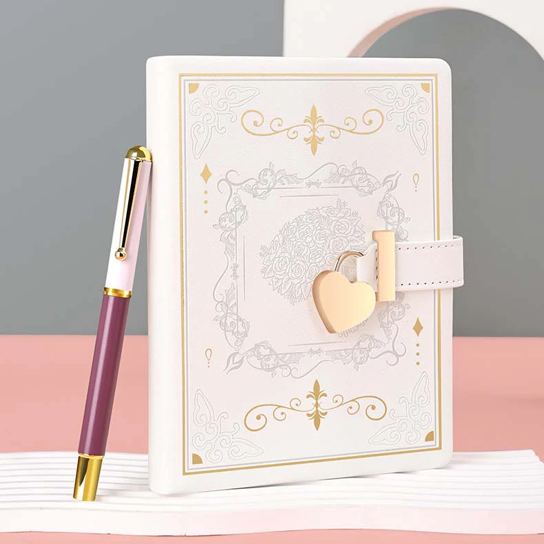 Blooming Secrets Heart Lock Journal