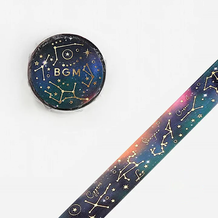BGM Star Constellation Masking Tape Night Sky