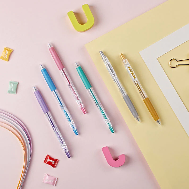 Gel Pen Set with Metallic Colors