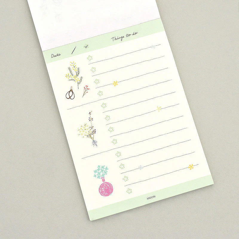 Colorful Flower Task Notebook