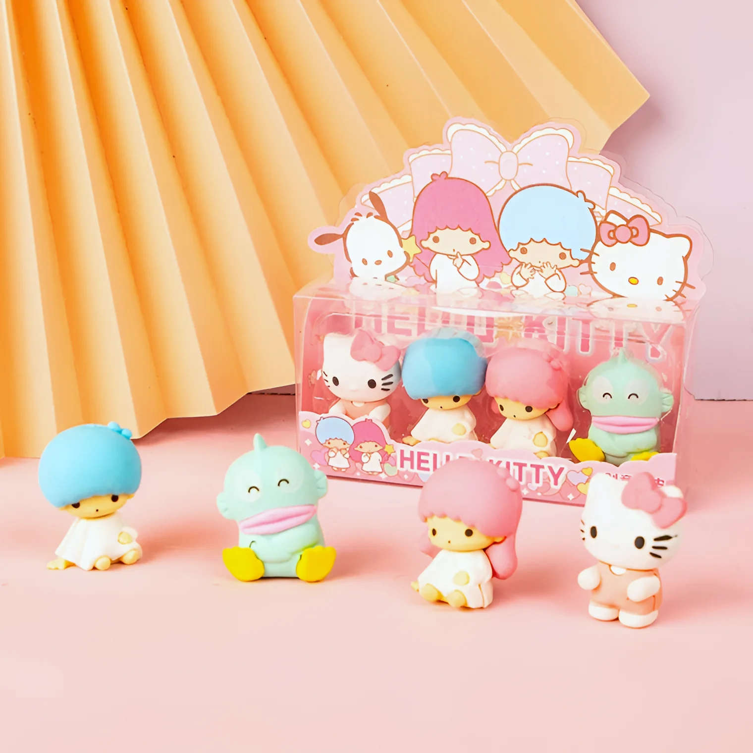 Sanrio Characters Pencil Erasers Set of 4