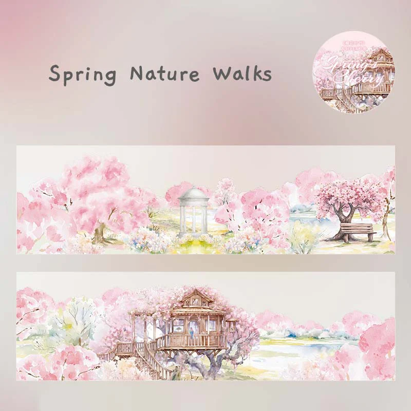 Spring Floral Clear Masking Tapes