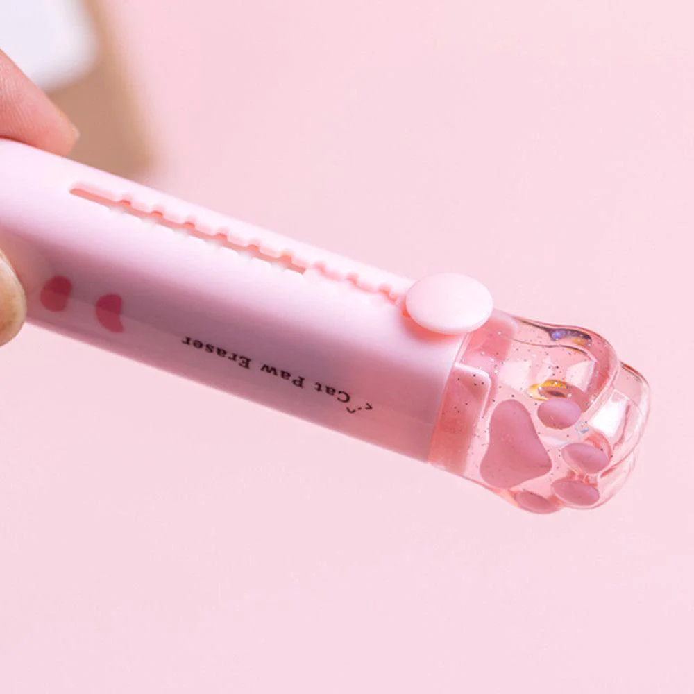 Feline Foot Retractable Eraser