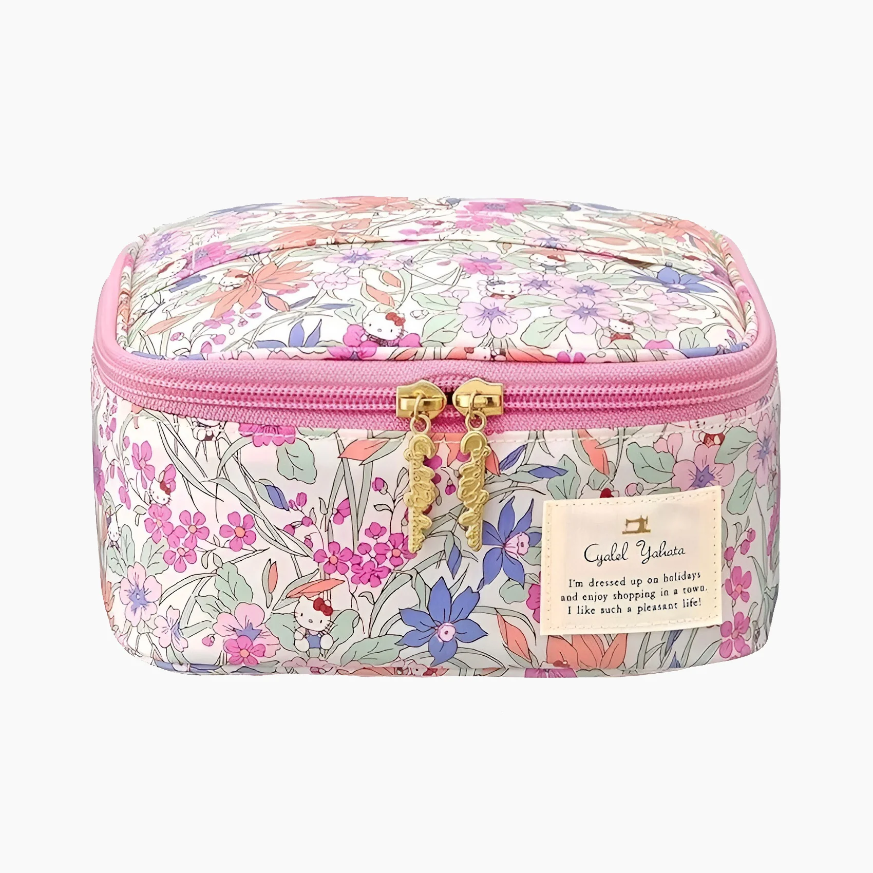 Floral Cosmetic Organizer Bag