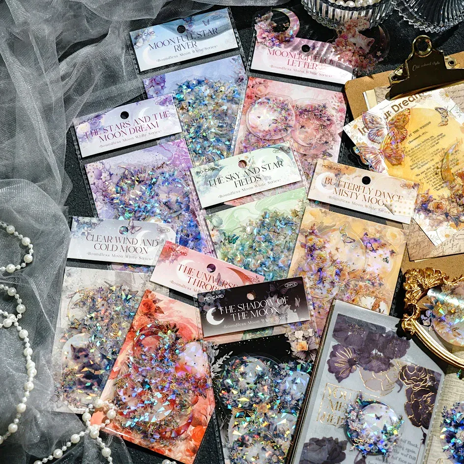 Enchanted Moon Holographic Stickers