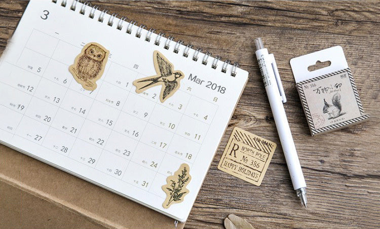 Retro Stamp Stickers