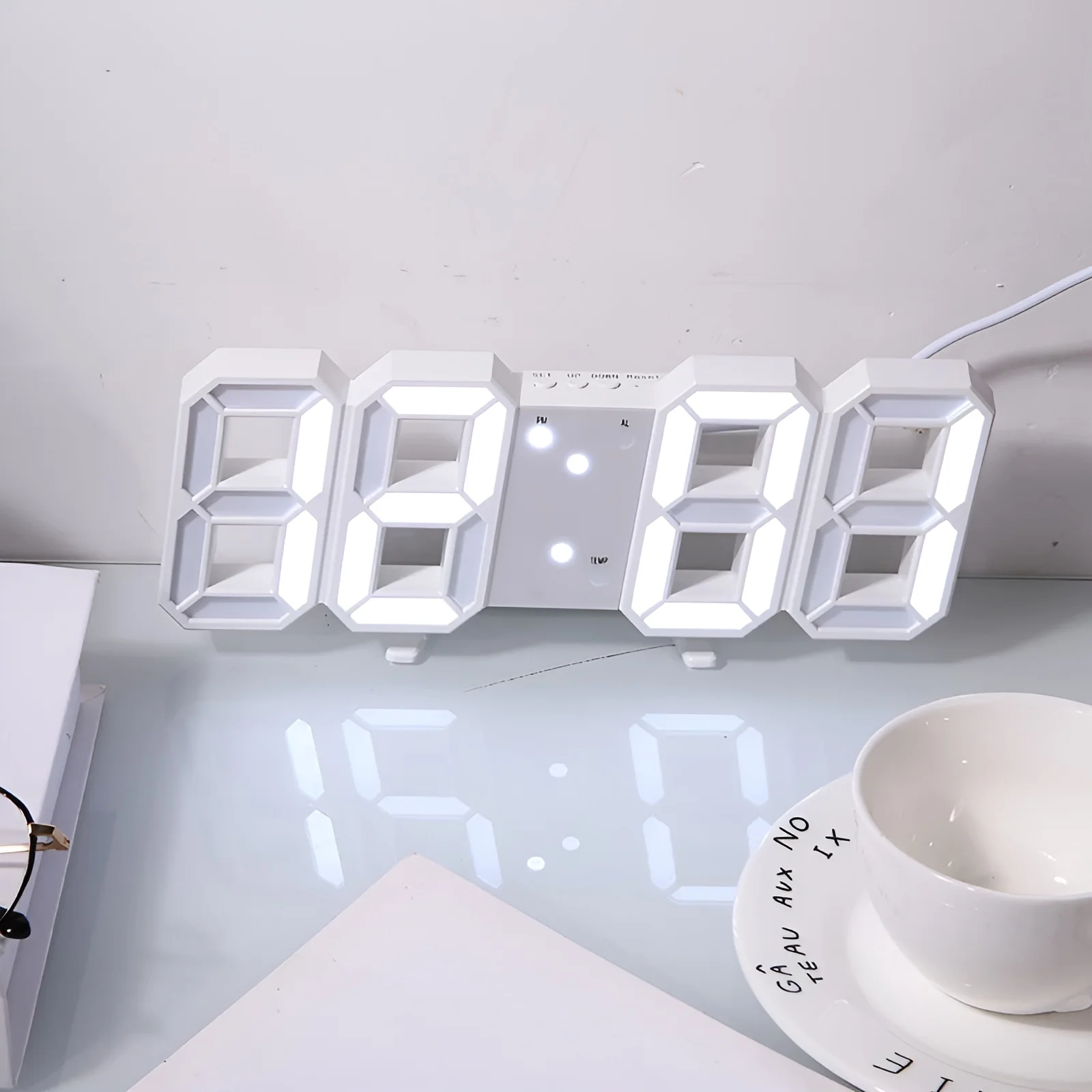 Digital LED Wall & Desk Alarm Clock