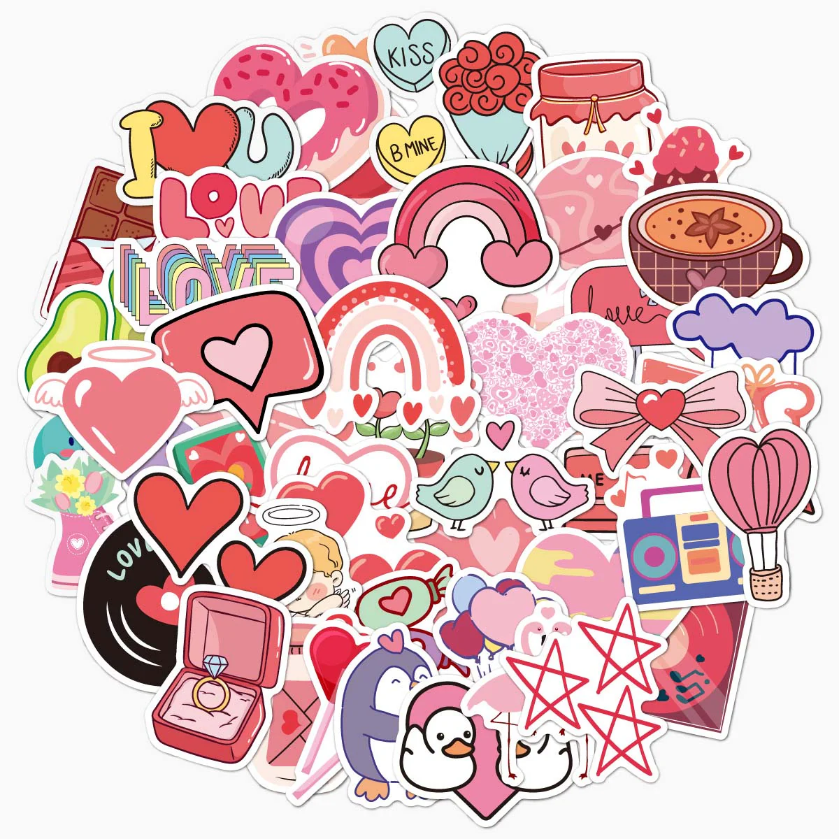 Love Spark Holo Stickers Set of 100