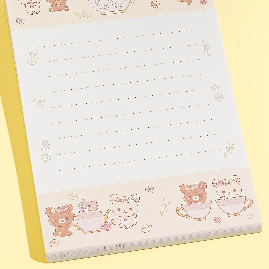 Colorful Afternoon Tea Memo Pad