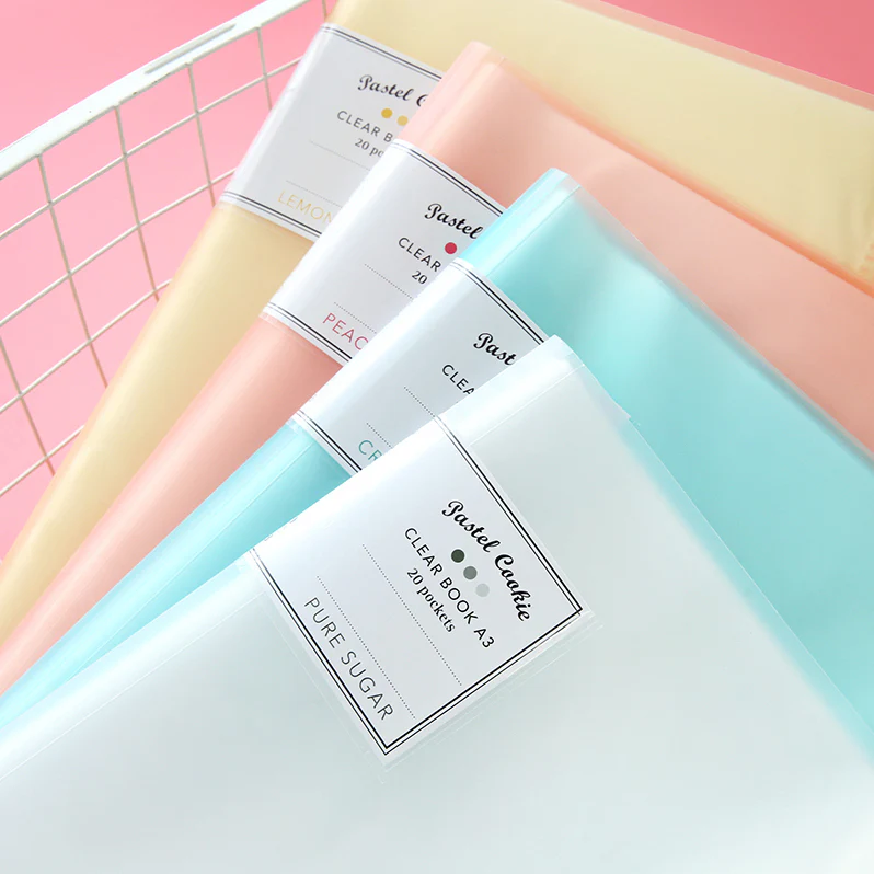 KOKUYO Pastel Cookie Clear Book