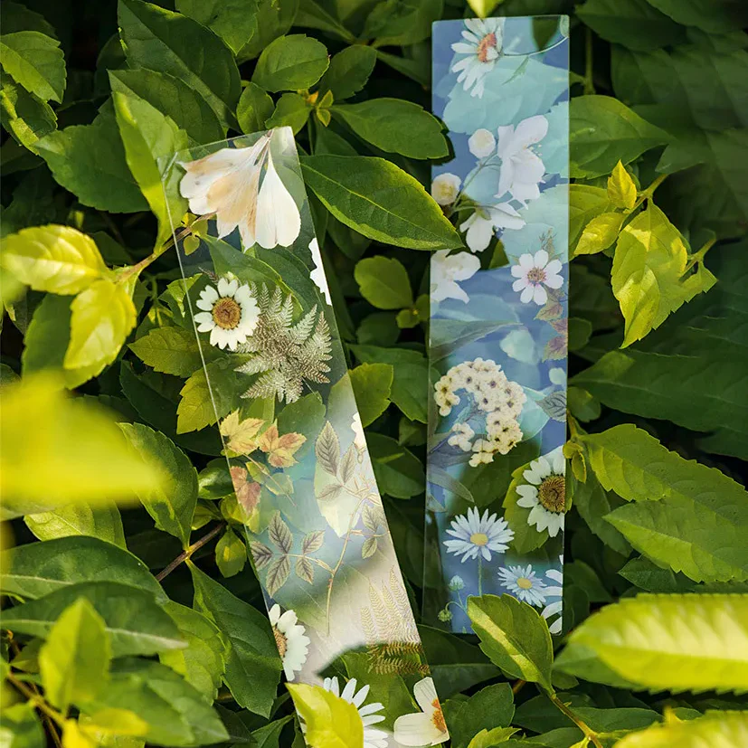 Floral Clear Bookmark Set