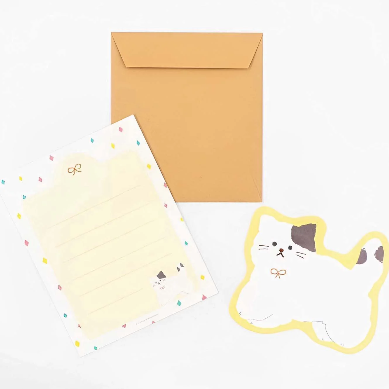 Furukawashiko My Biyori Die Cut Mini Letter Set – Cat Edition