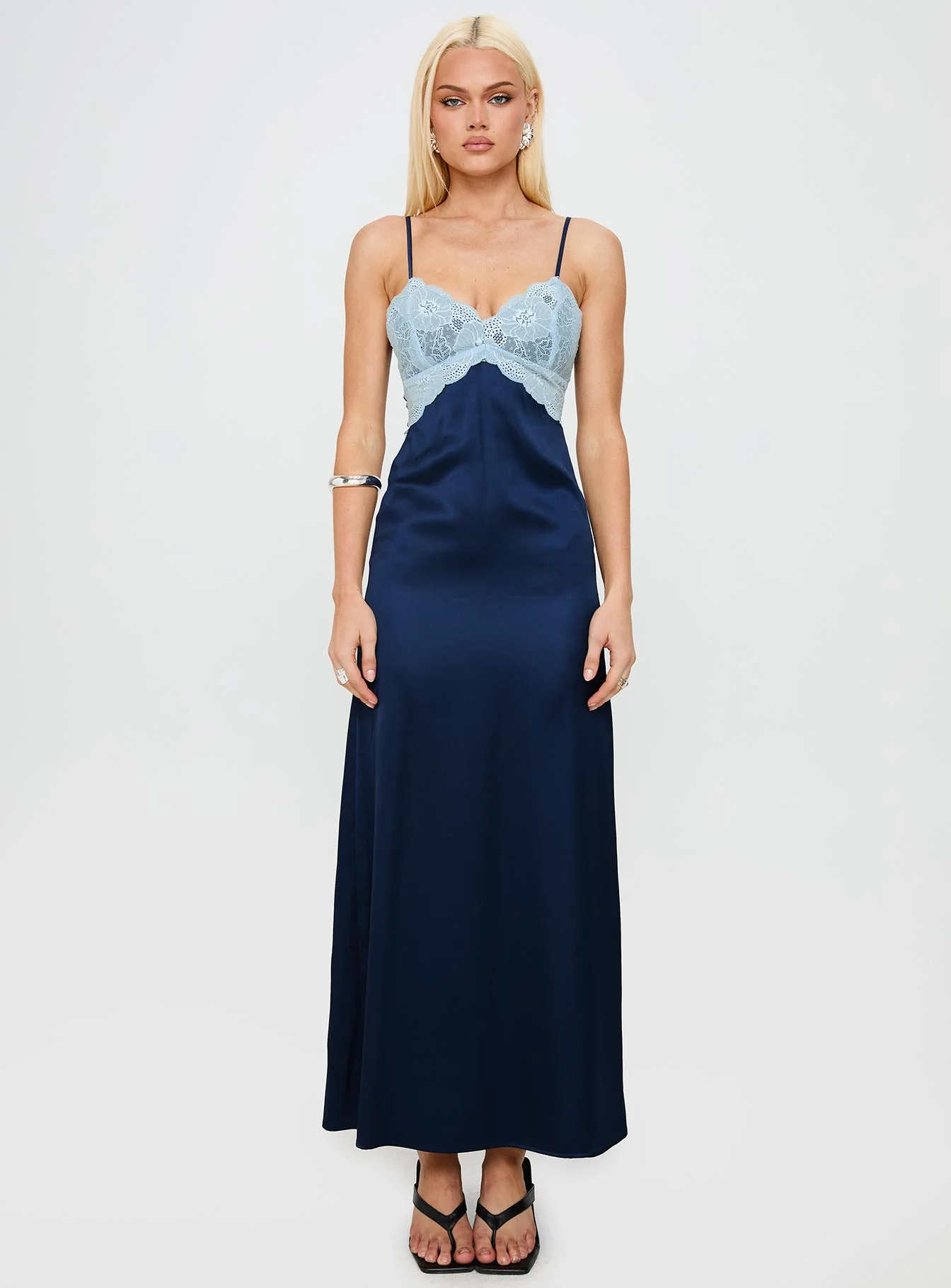 Better Than Words Lace Maxi Dress Navy