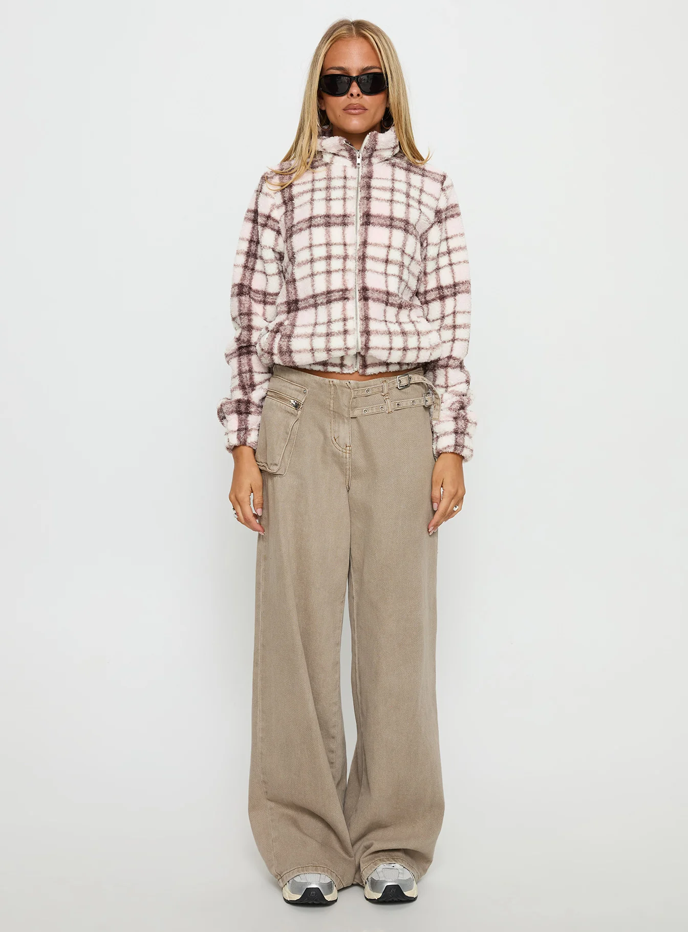 Vannessa Collared Jacket Pink Check