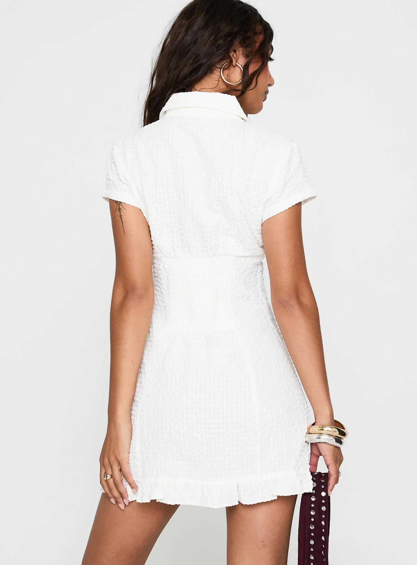 Covey Mini Dress White