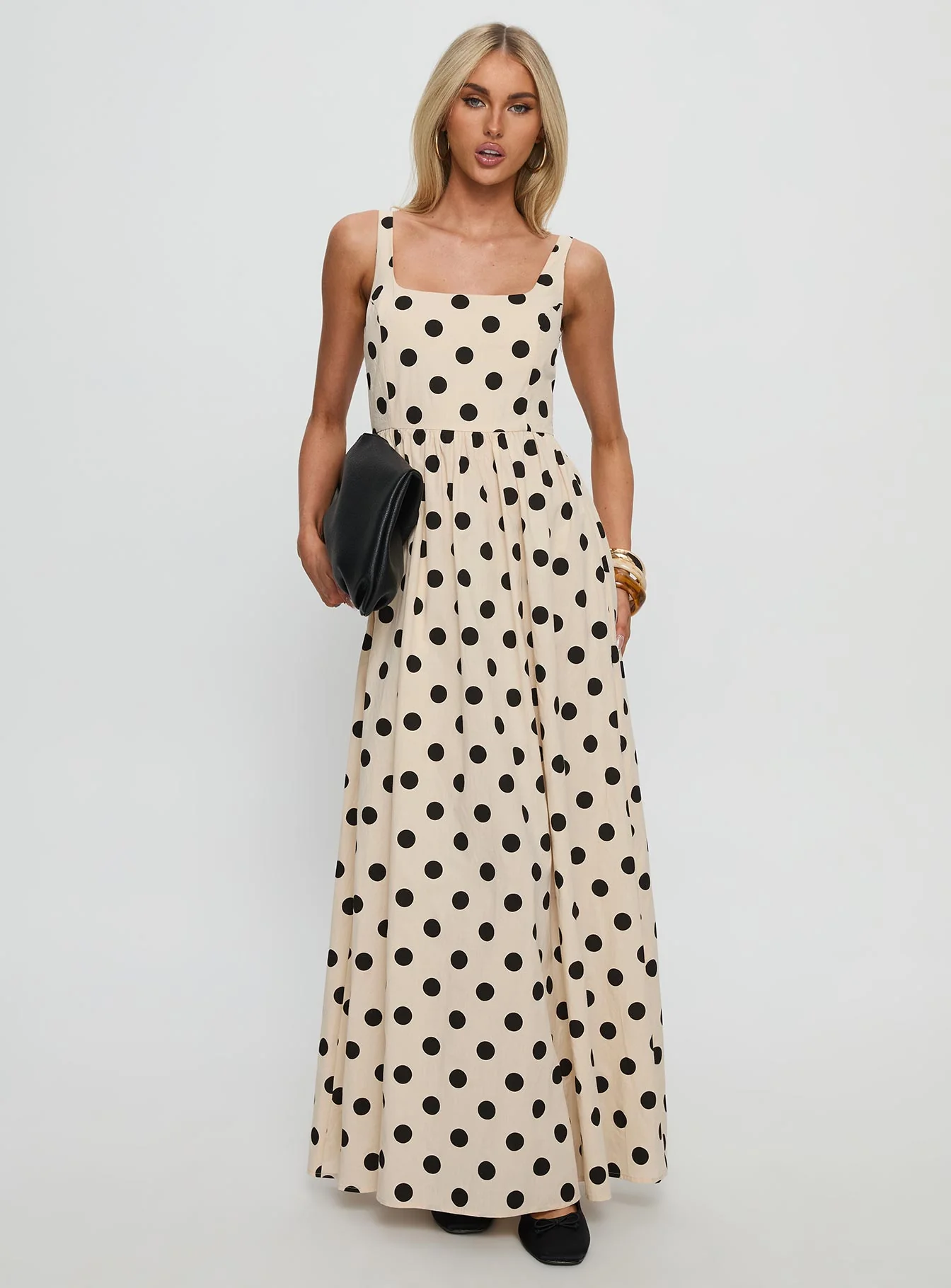 Cartmel Maxi Dress Cream / Polka Dot