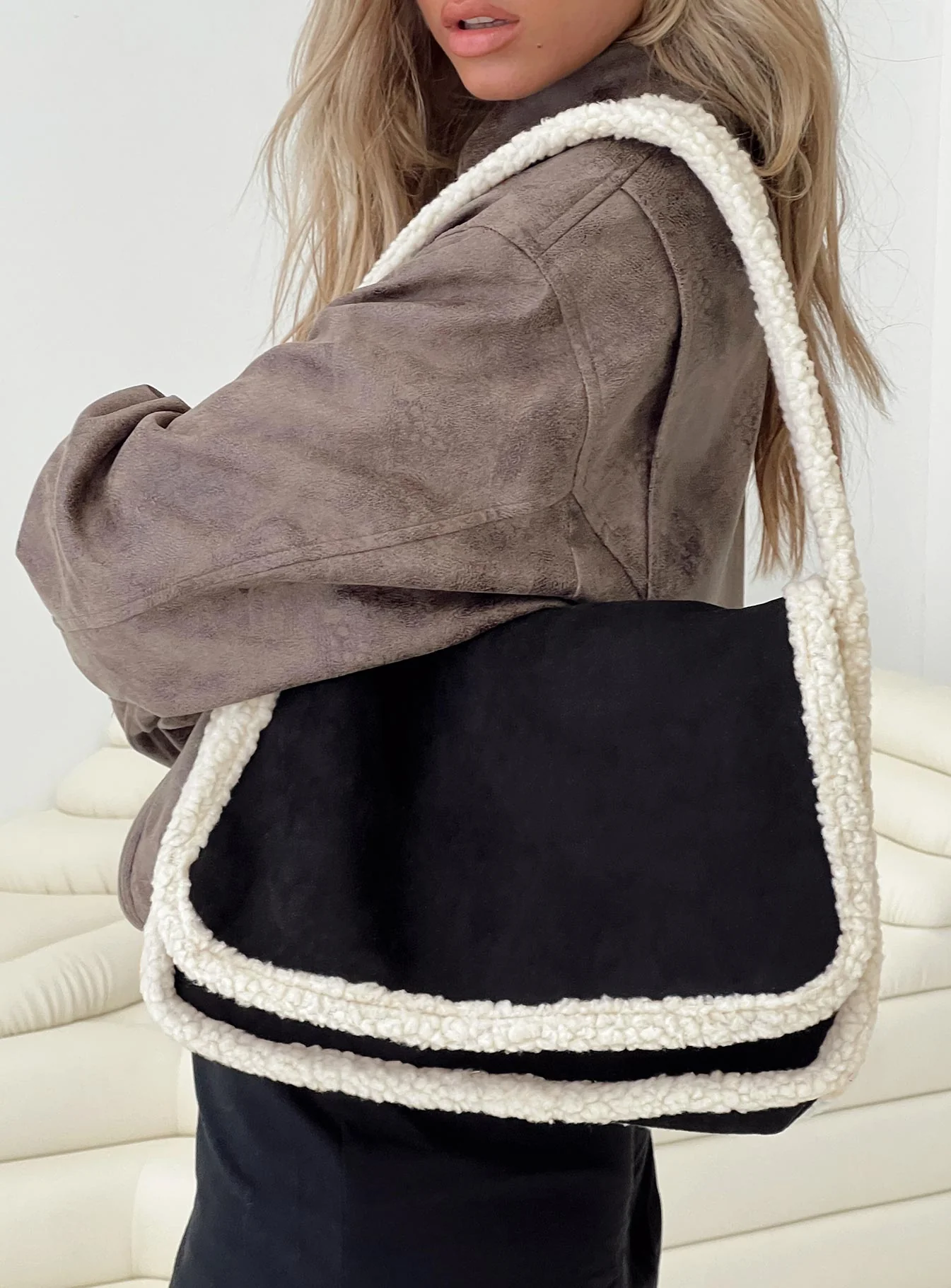 Baybay Sherling Bag Black / Cream