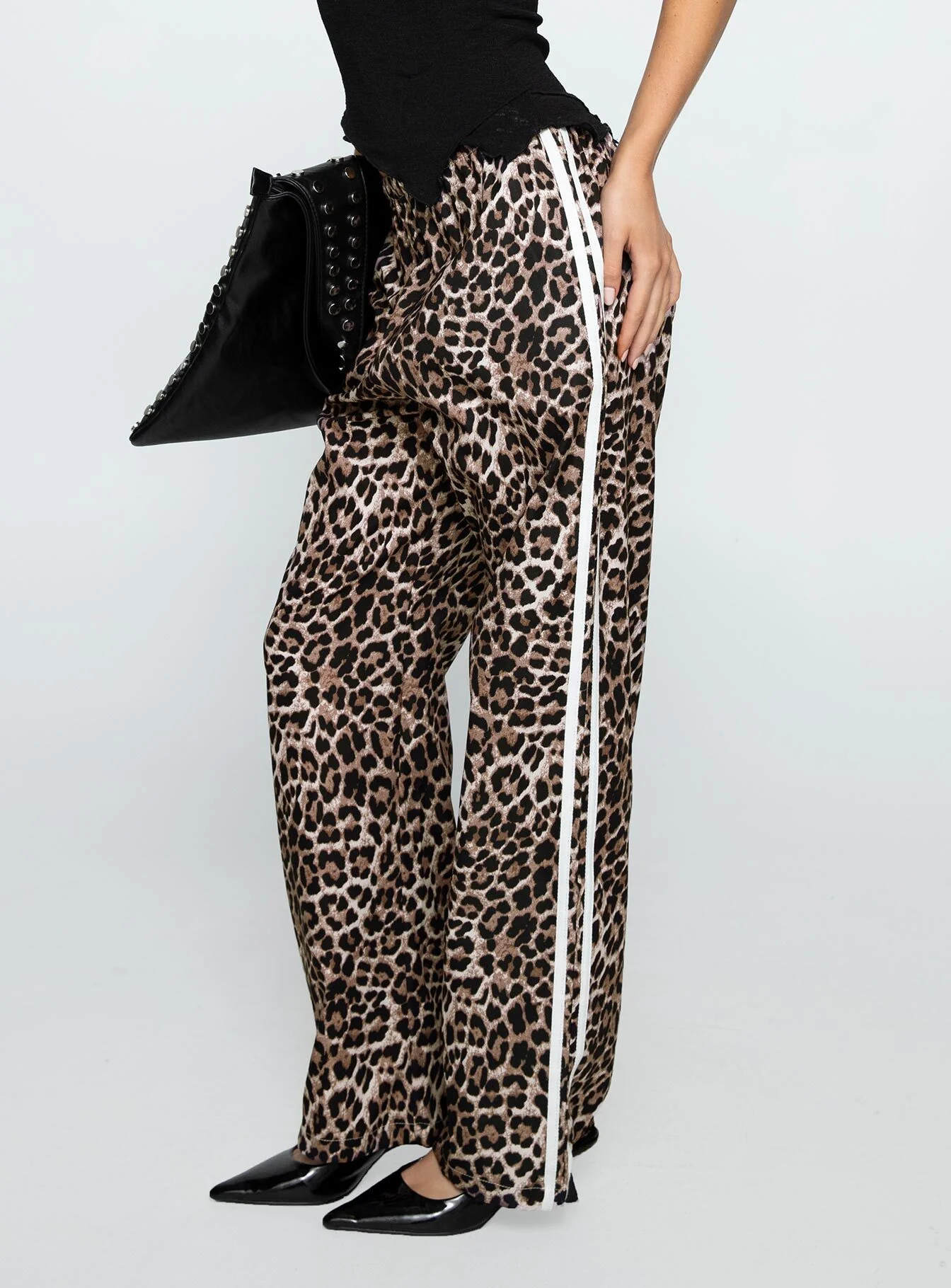 Buzzer Track Pants Leopard