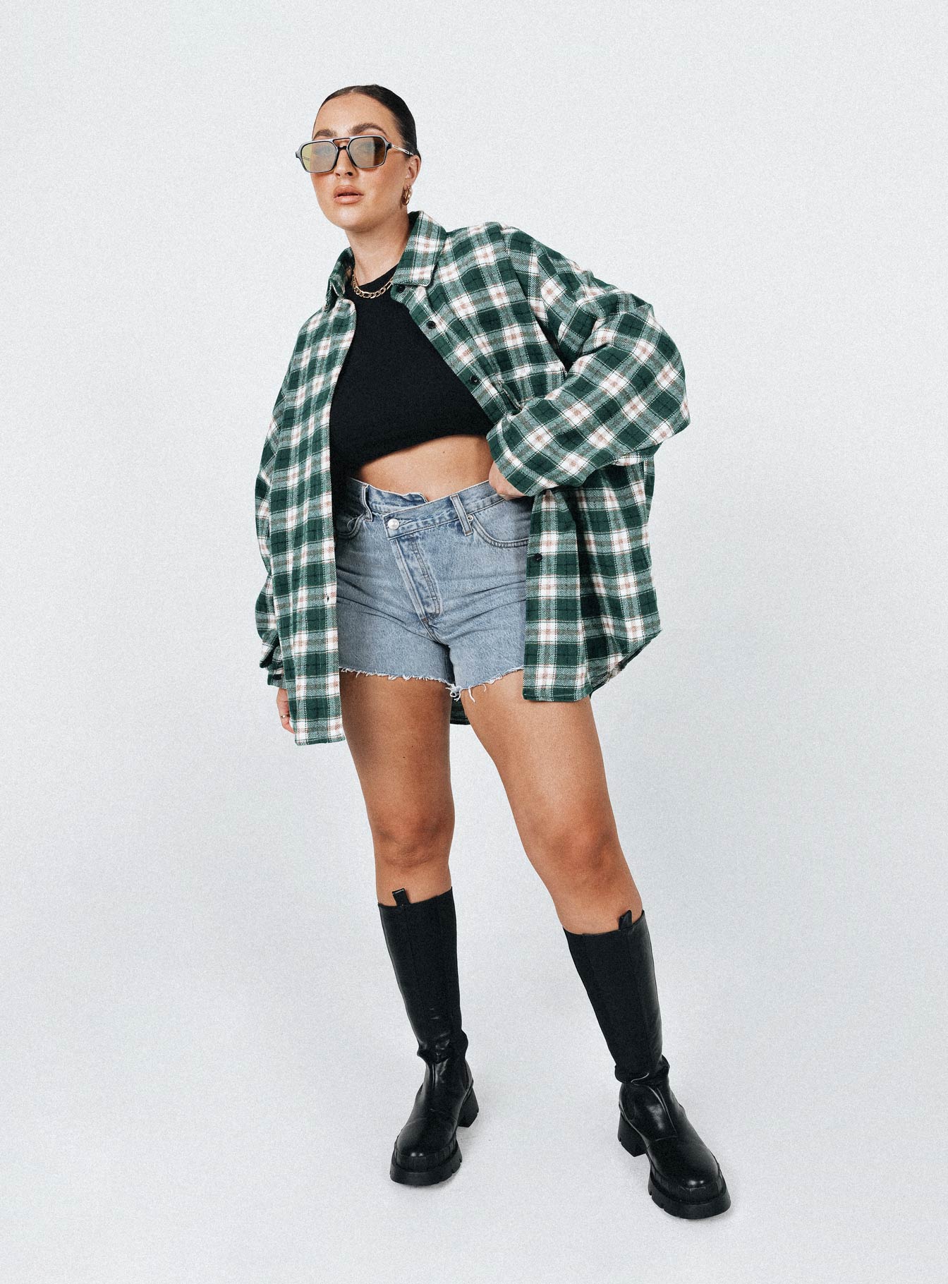 Ken Checkered Shirt Green