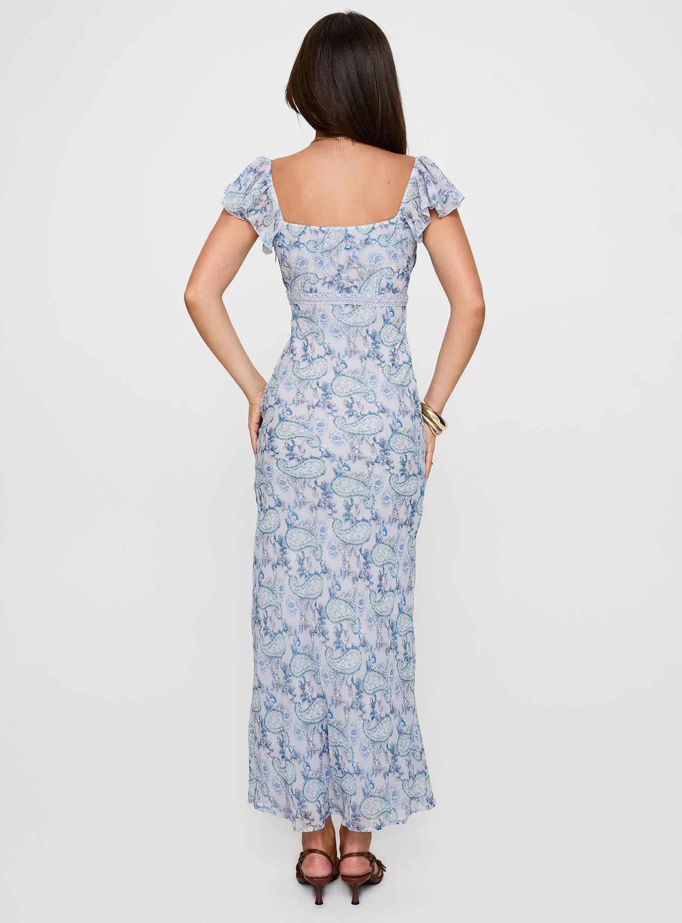 Dahleia Maxi Dress Blue Paisley