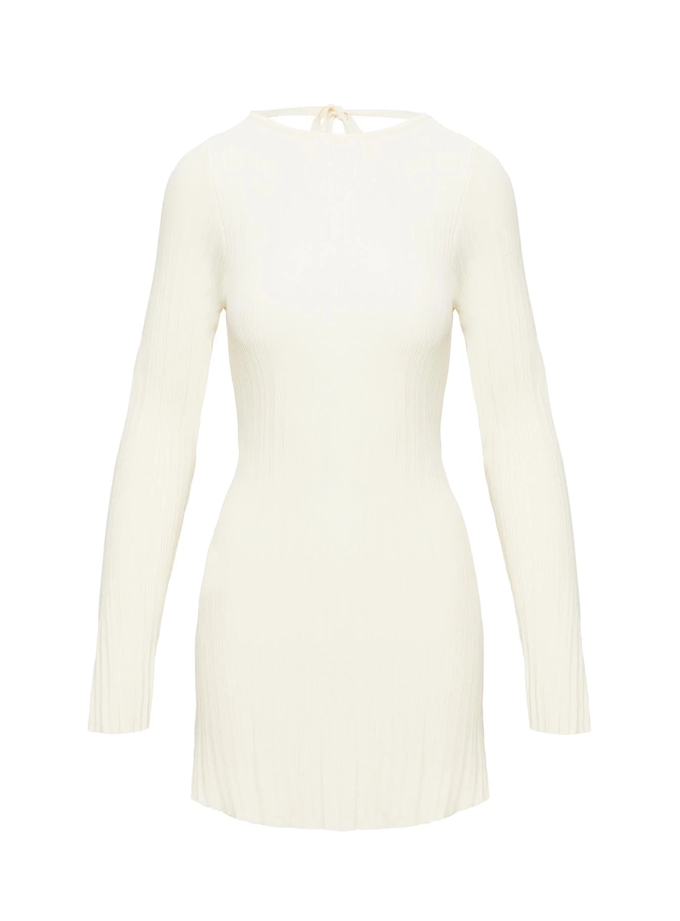 Mayok Long Sleeve Mini Dress Cream