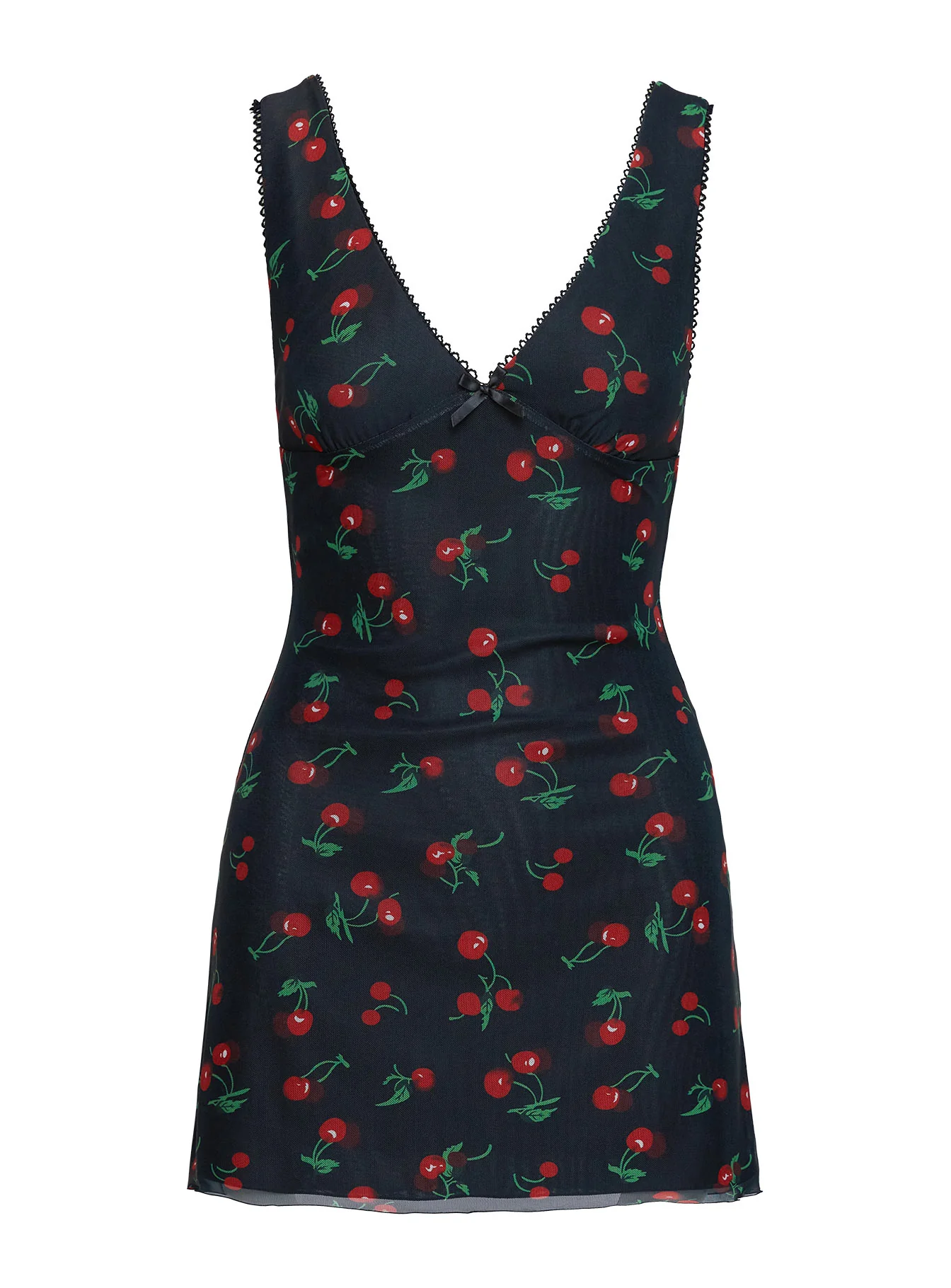 Rosaria Mini Dress Black / Cherries