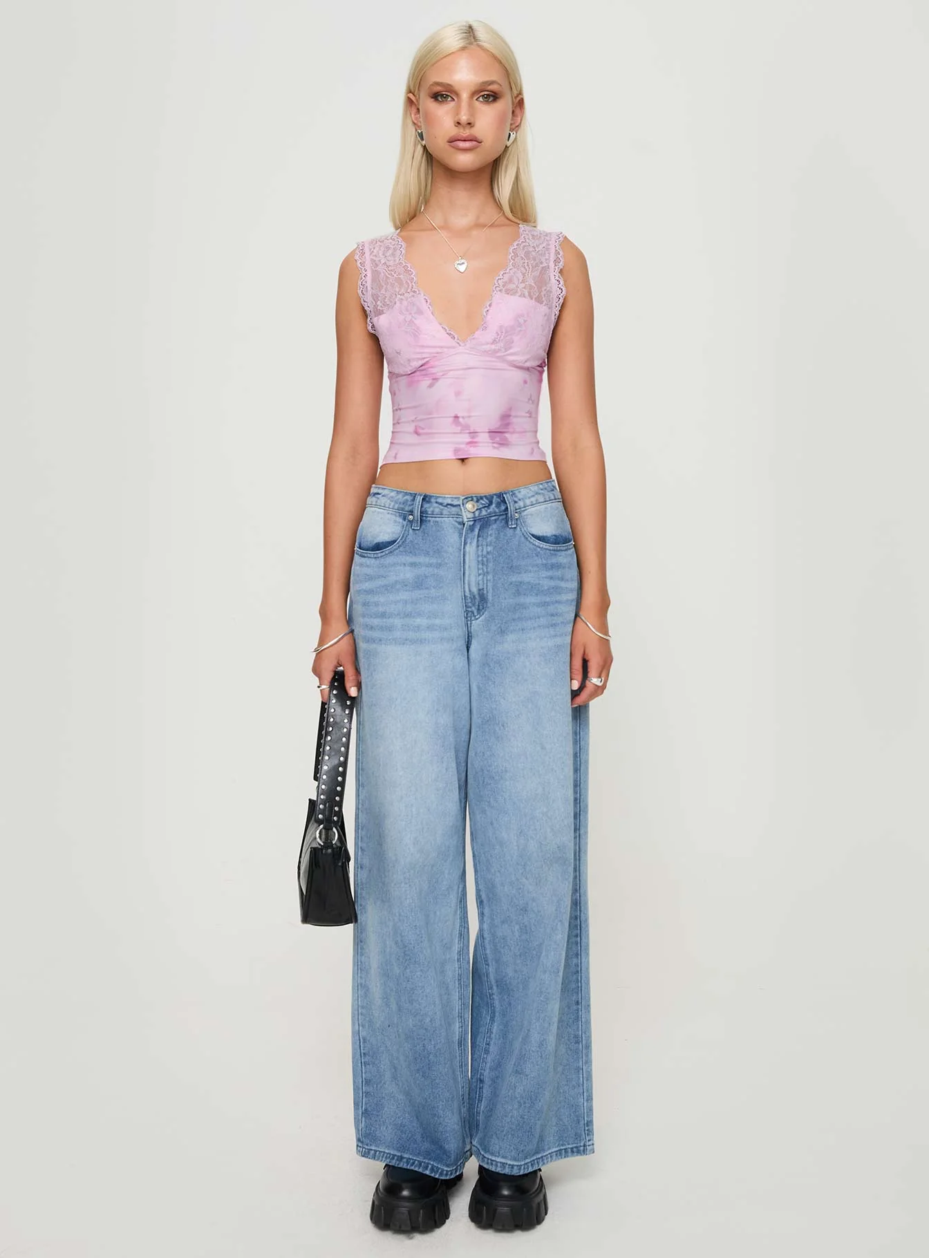 Typha Top Pink Floral