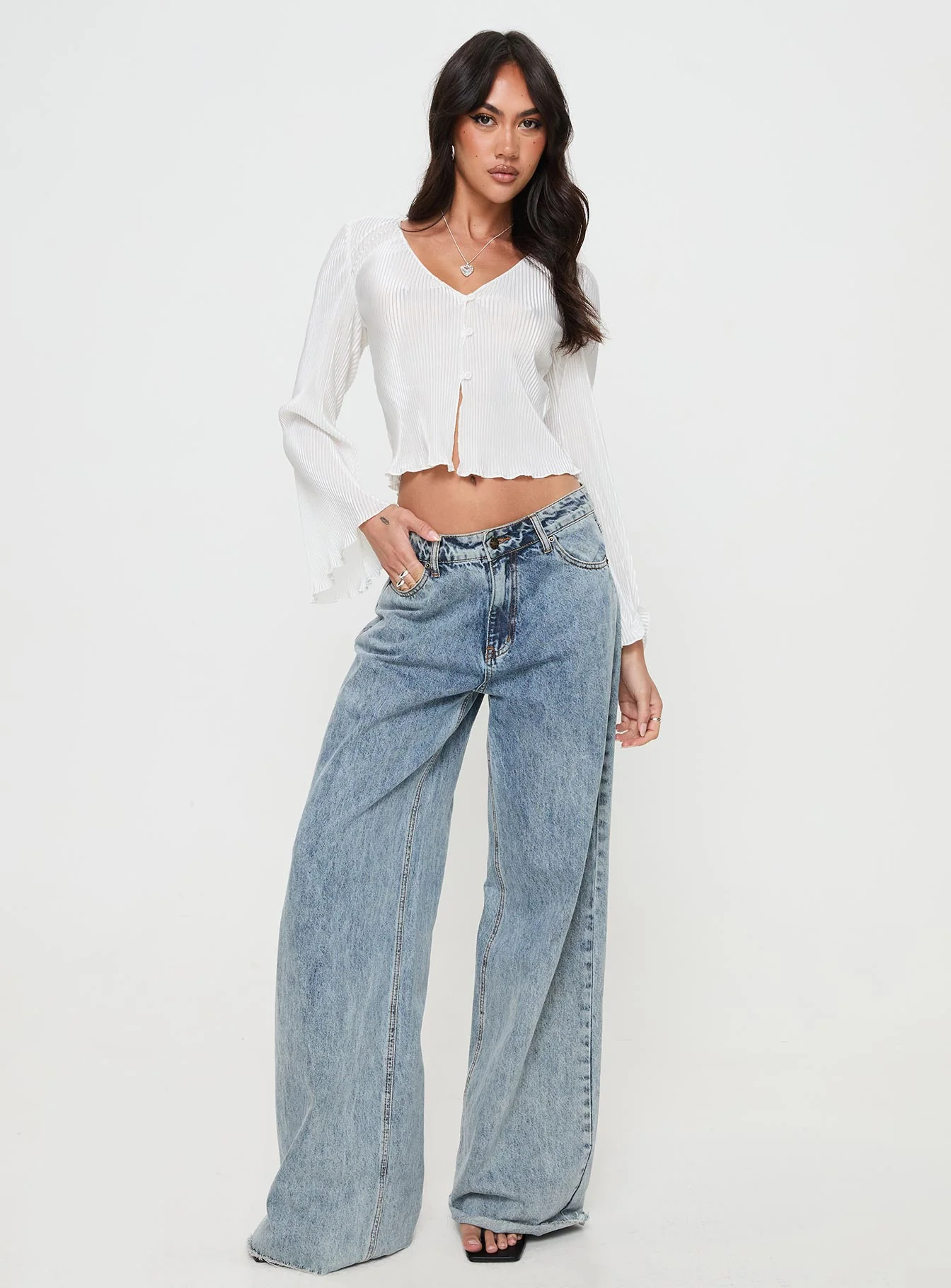 Collis Long Sleeve Top Cream