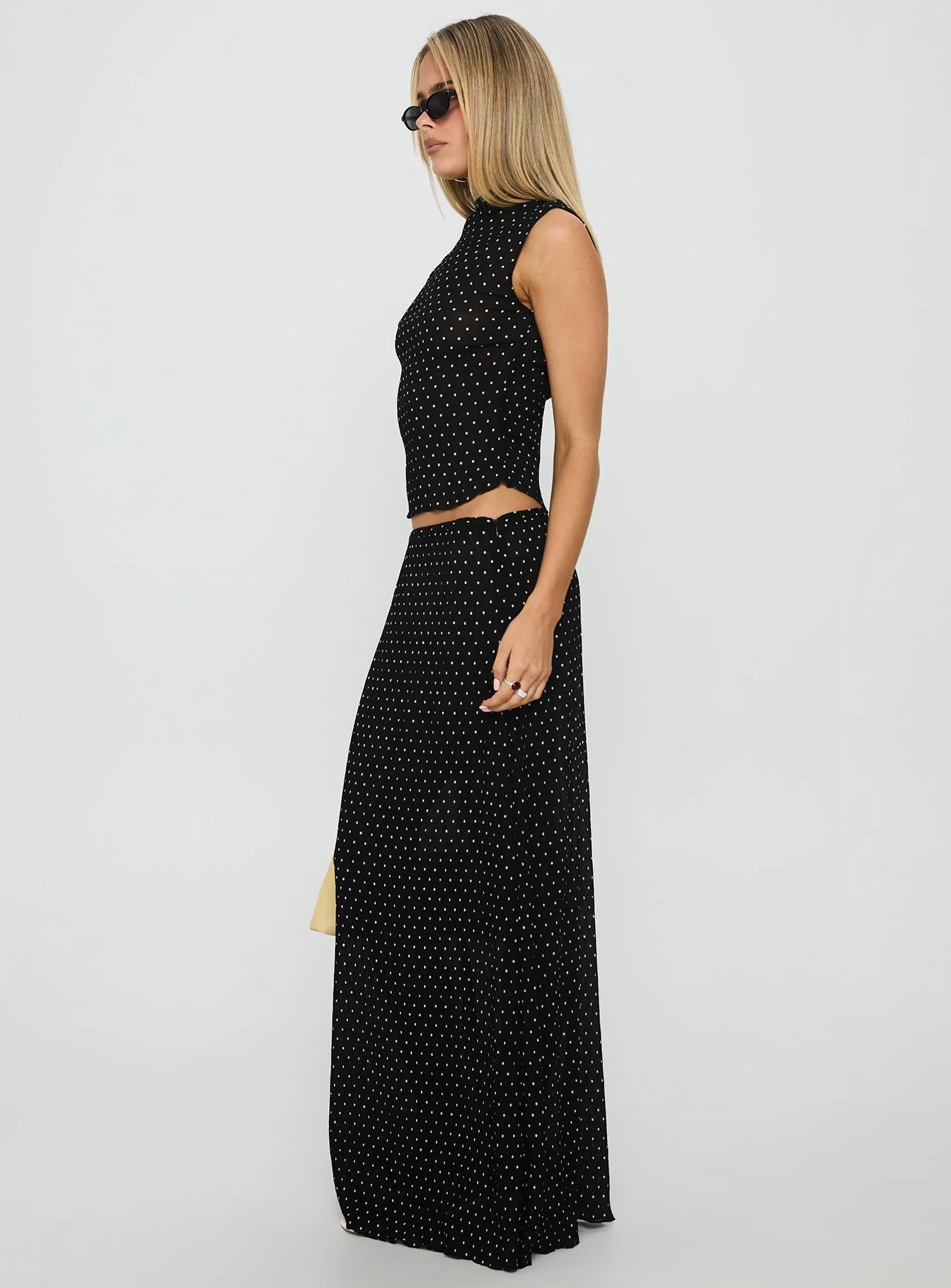 Ford Maxi Skirt Onyx Polka