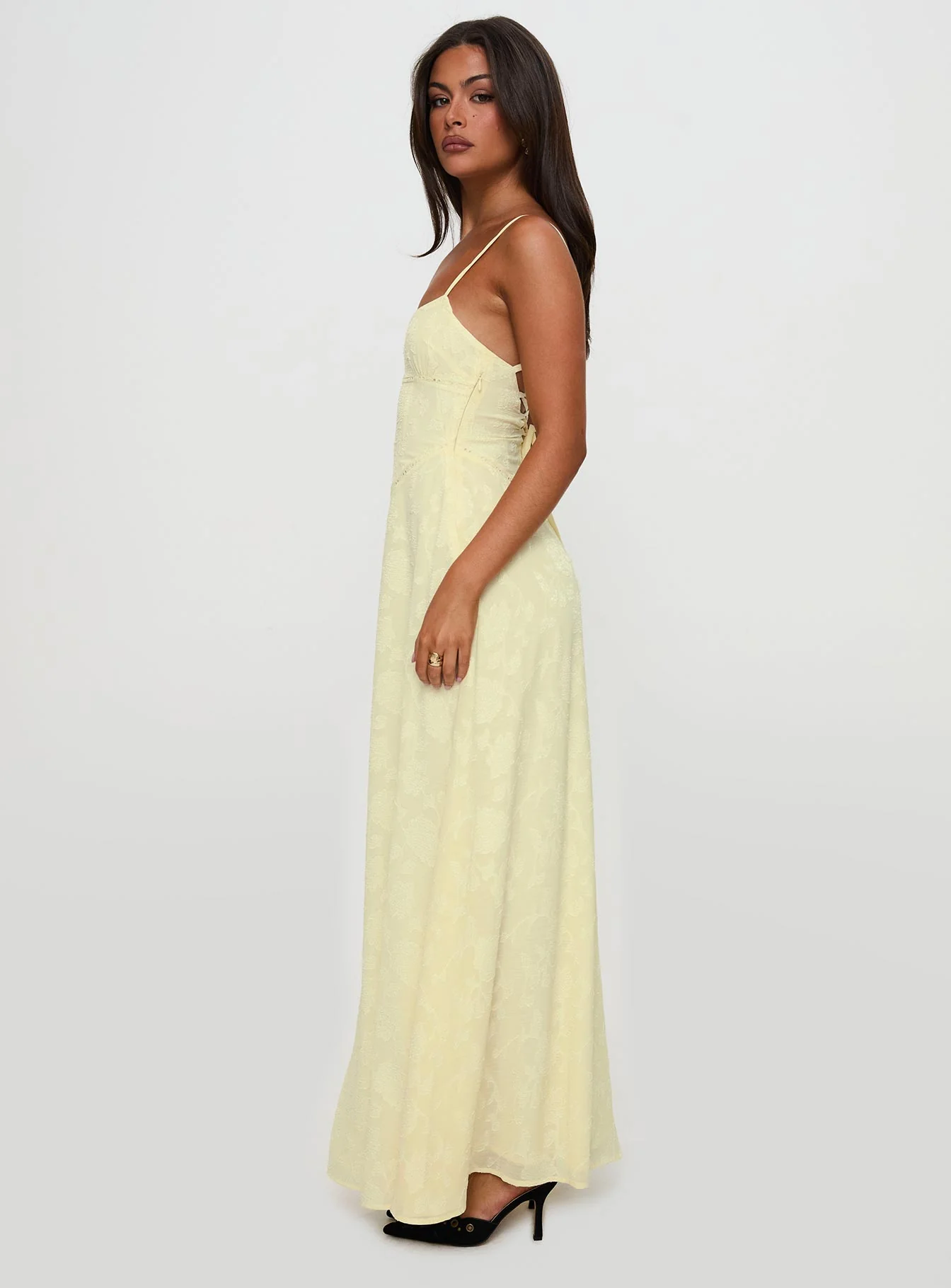 South Of France Maxi Dress Yellow Petite