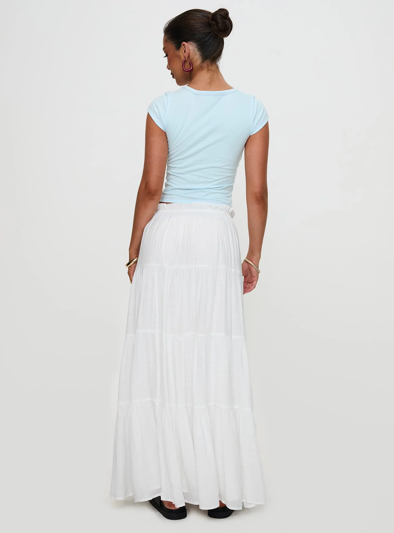Mya Maxi Skirt White