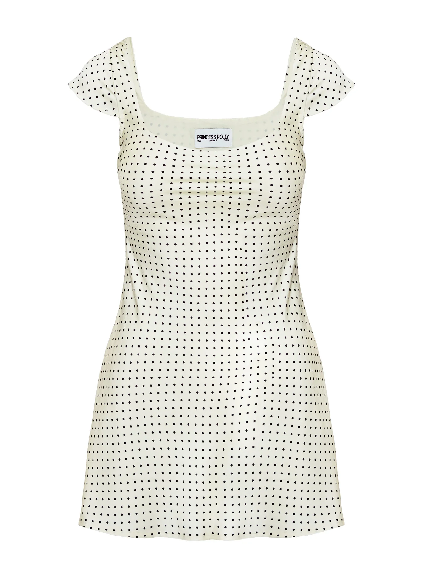 Lucienna Polka Dot Mini Dress White / Black