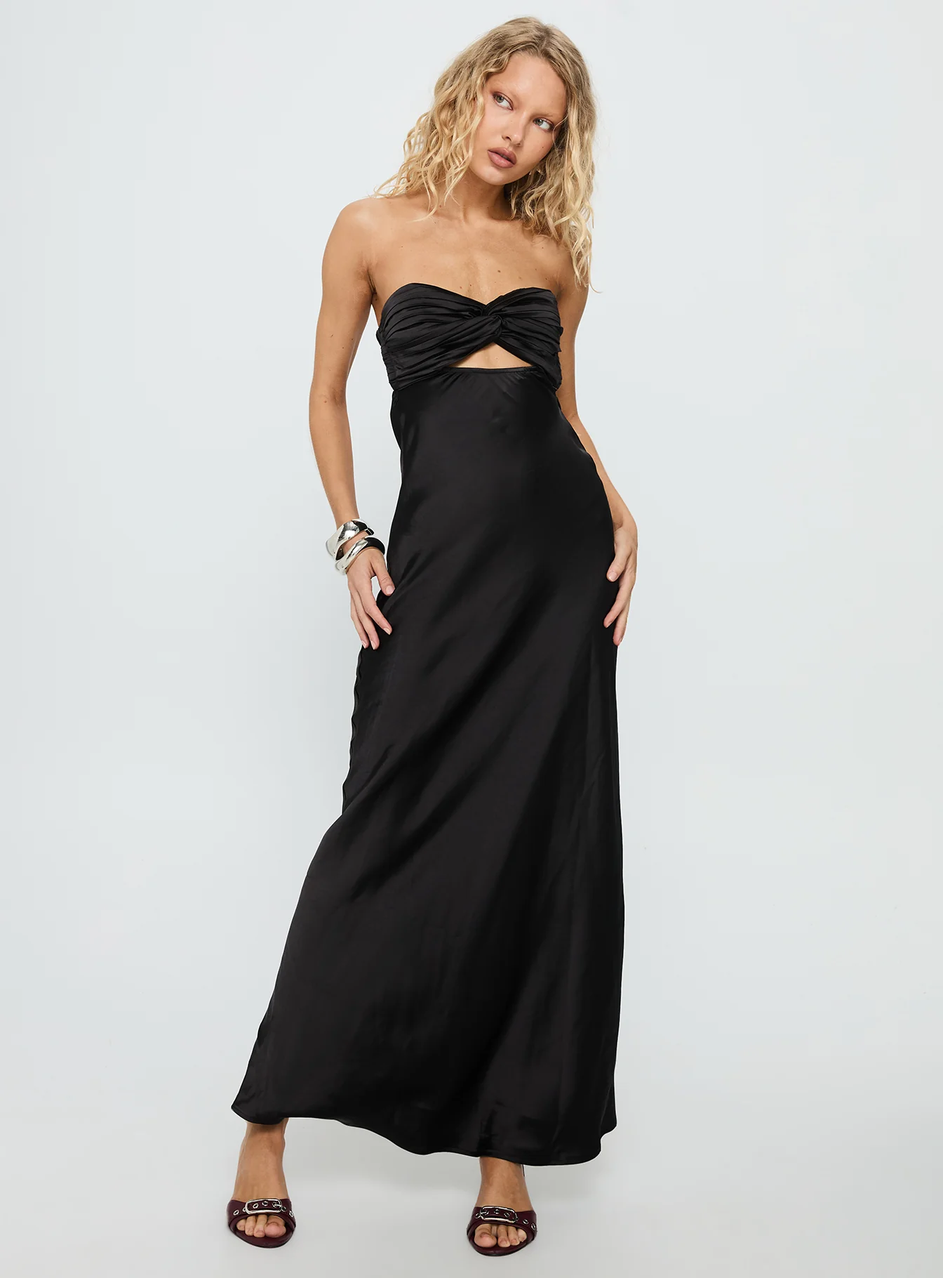 Faviola Strapless Maxi Dress Black