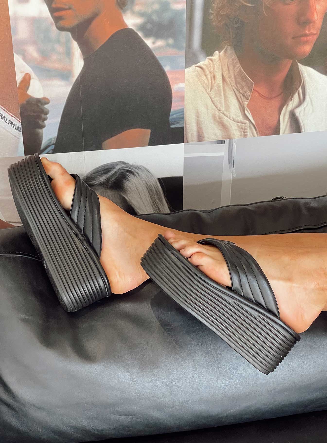 Lola Platform Sandals Black