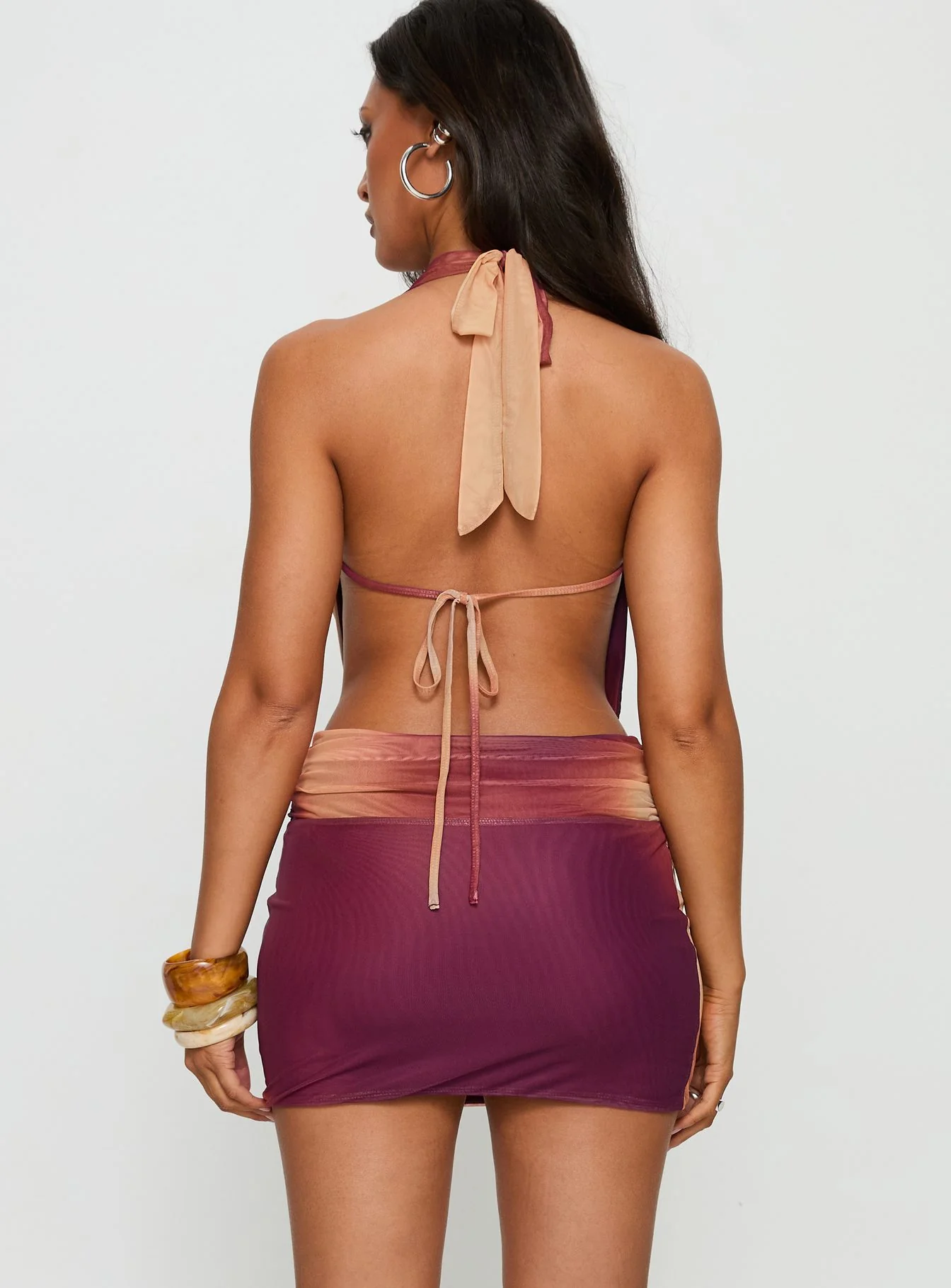 Tigress Halter Mini Dress Multi