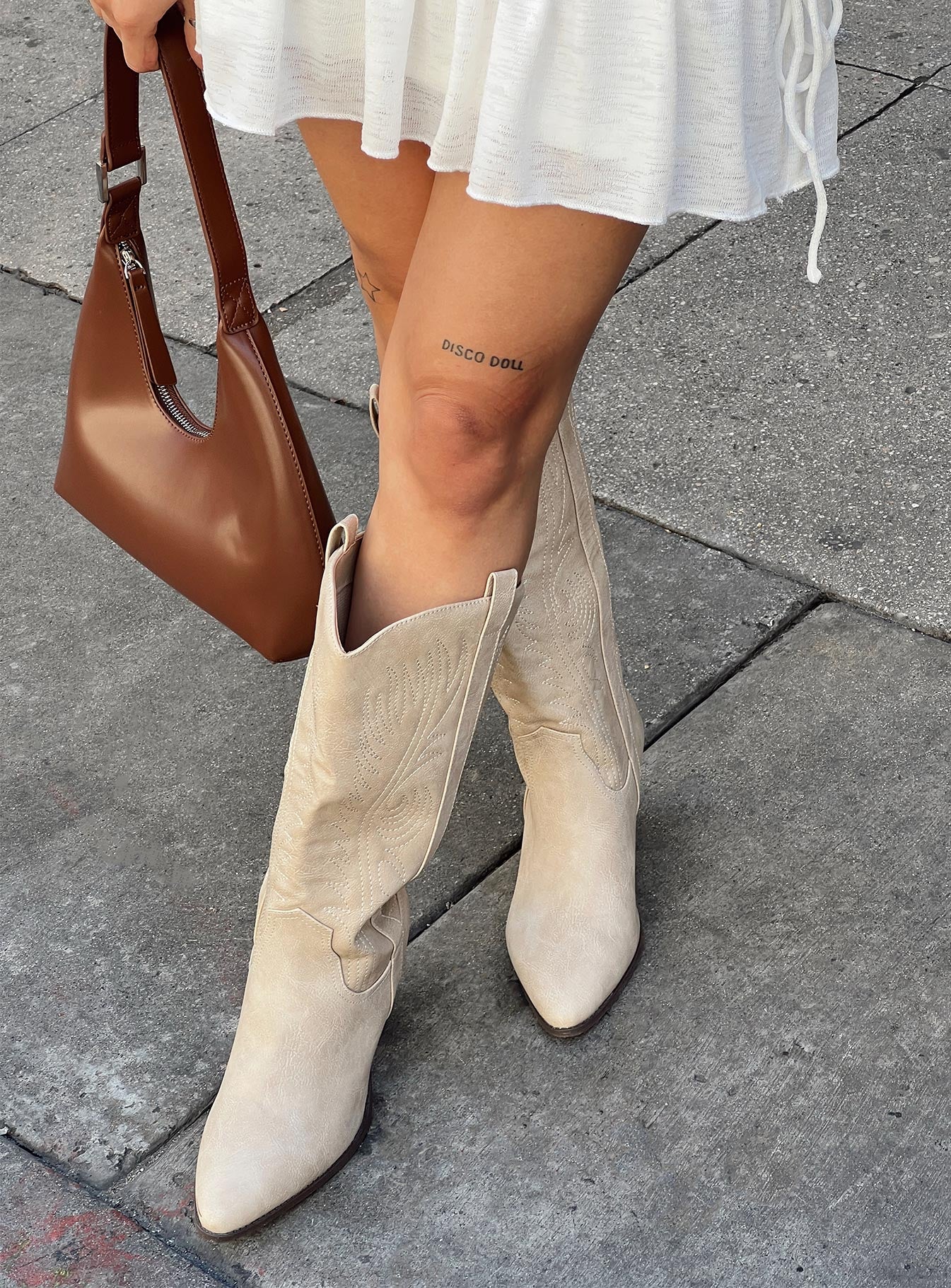 Zane Western Boot Stone