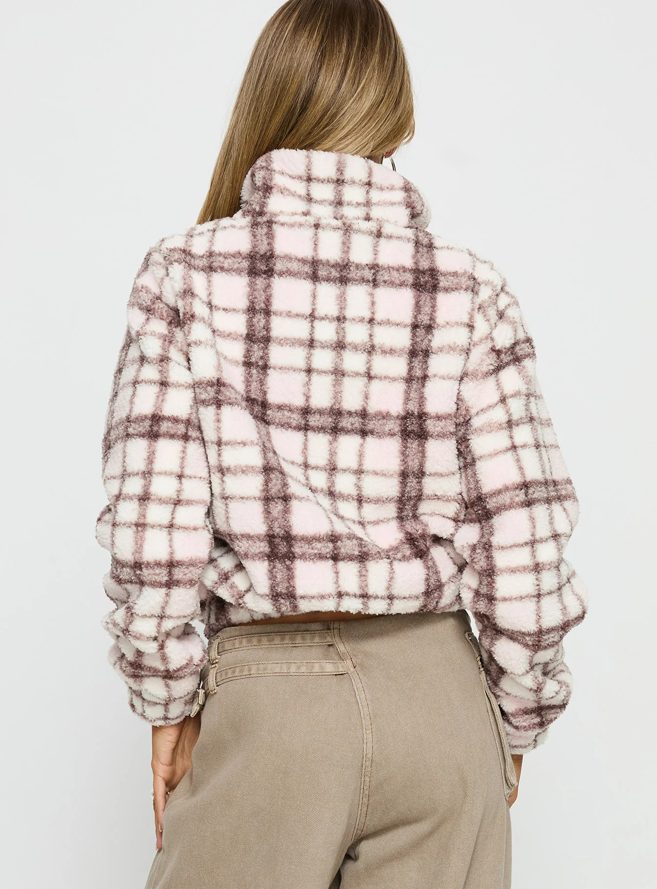 Vannessa Collared Jacket Pink Check