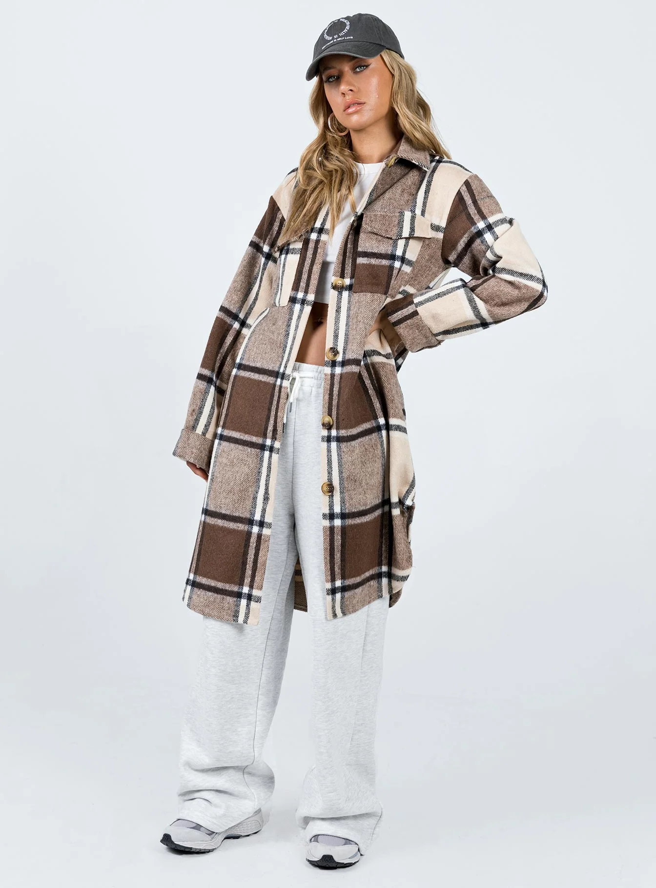 Canon Coat Beige Check