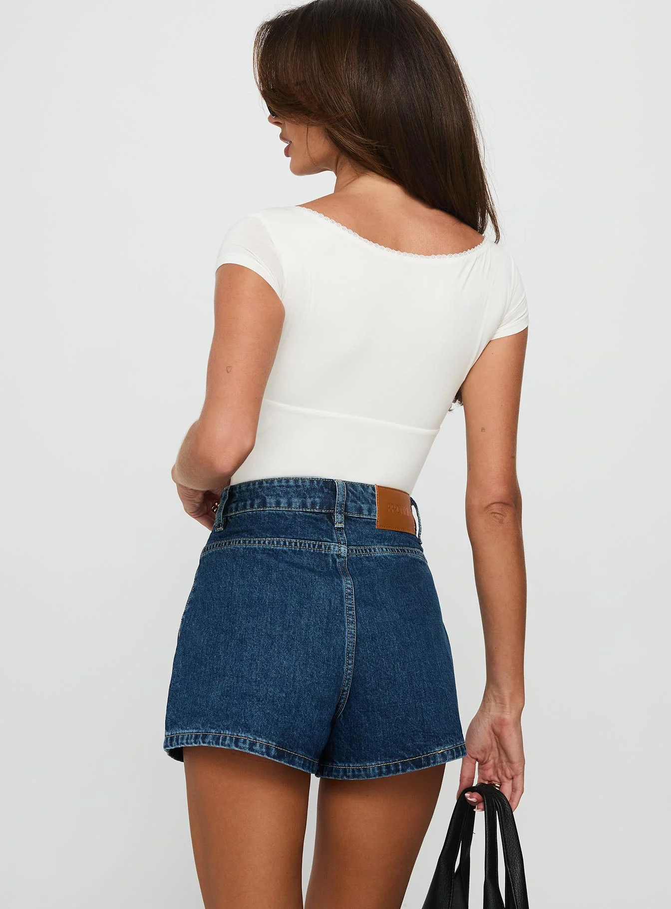 Take My Breath Denim Shorts Blue