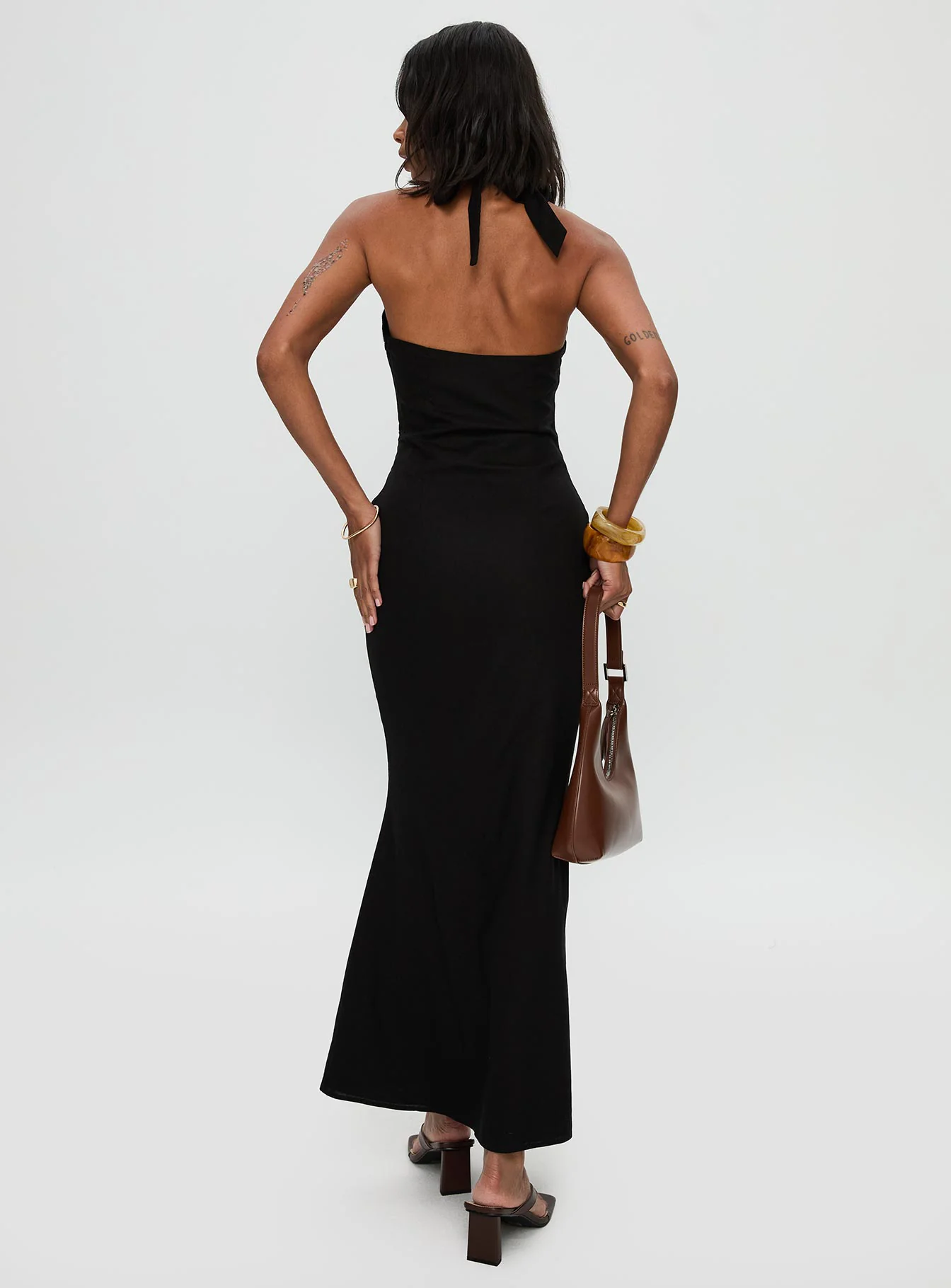 Rapture Halter Maxi Dress Black