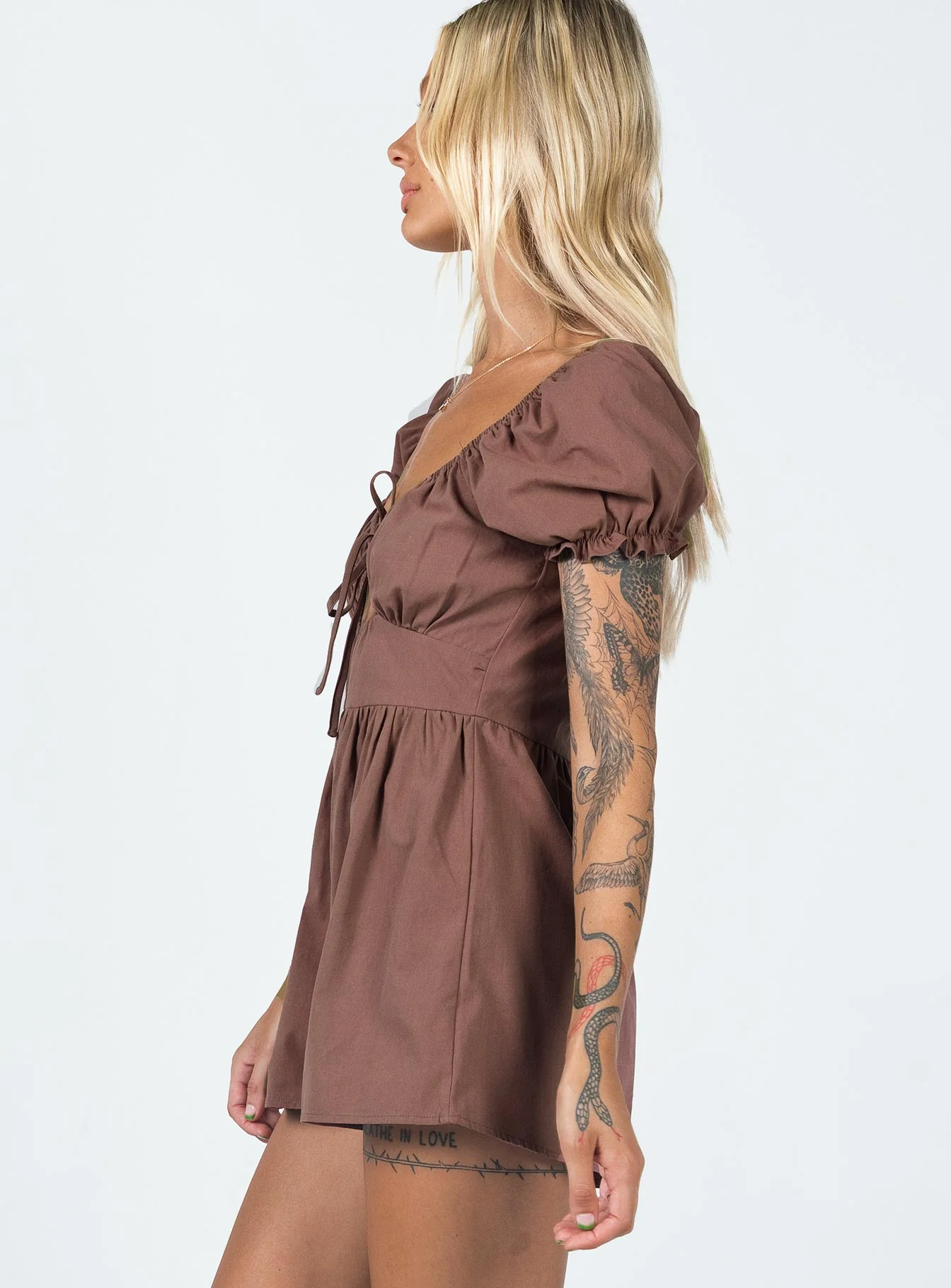 Merideth Romper Brown