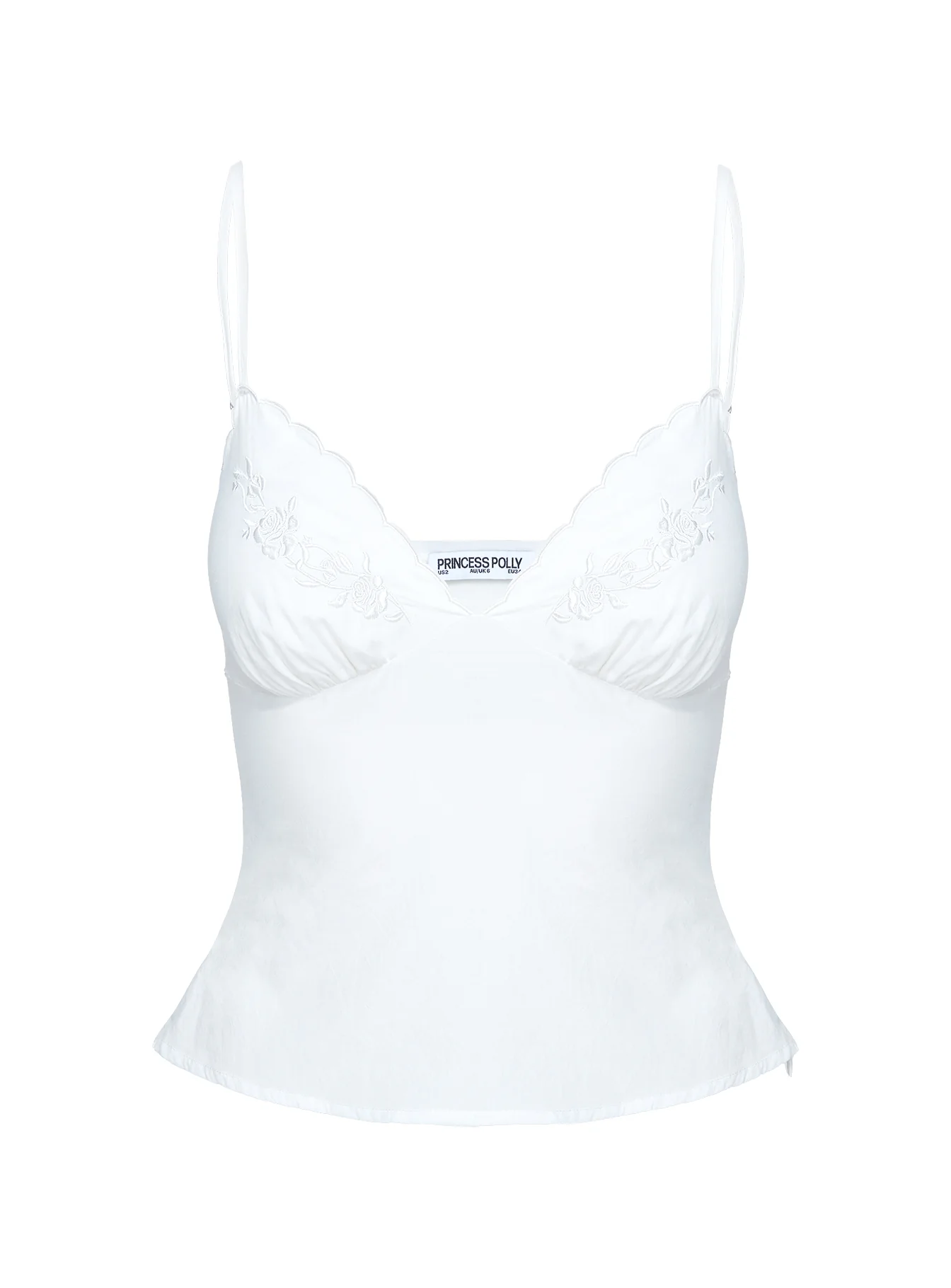 Aruba Embroidered Cami White