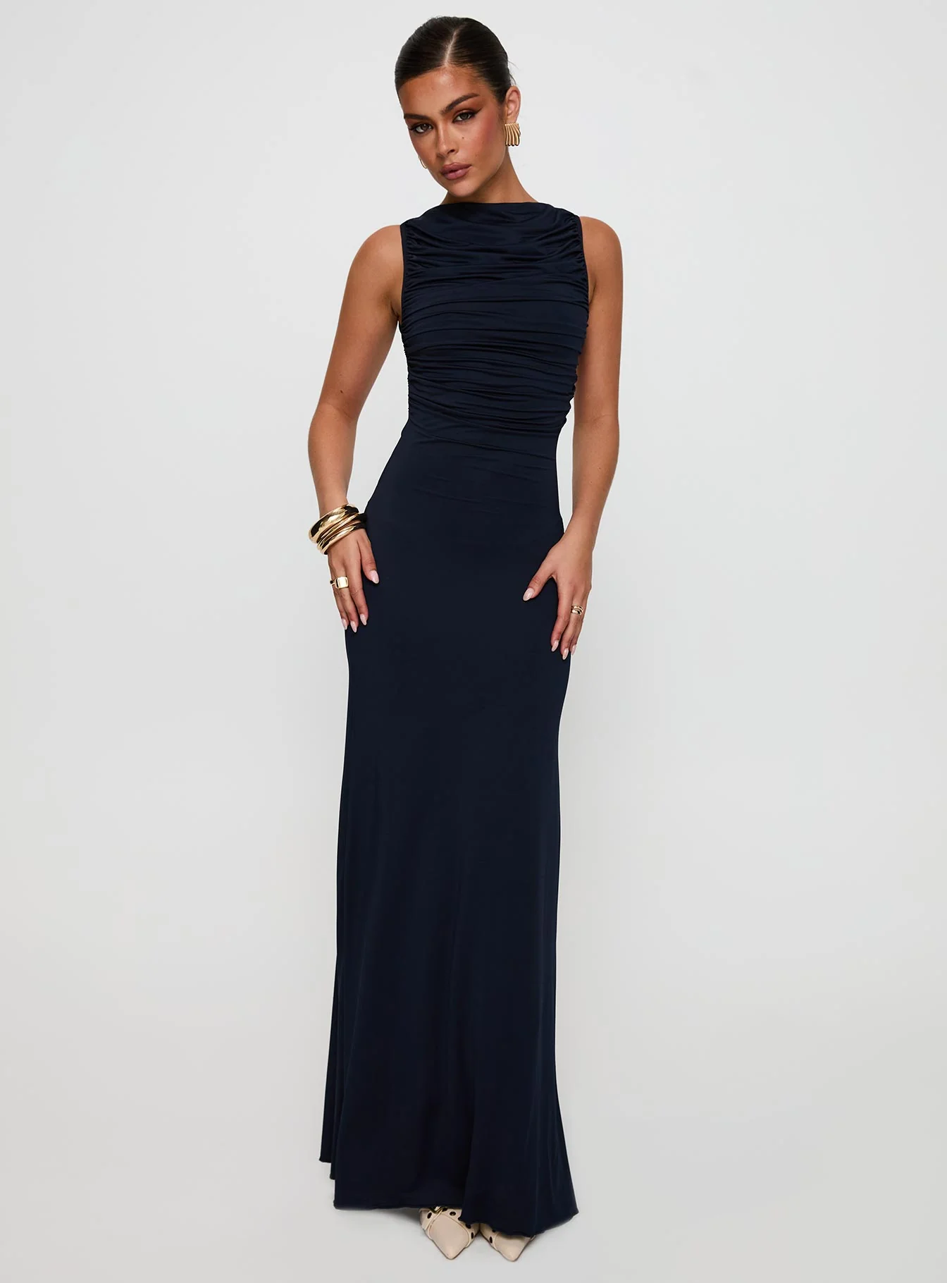 Undeniable Cut Out Maxi Dress Navy