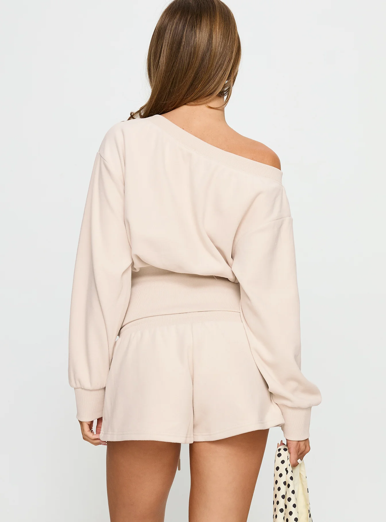 Aryn Track Shorts Cream