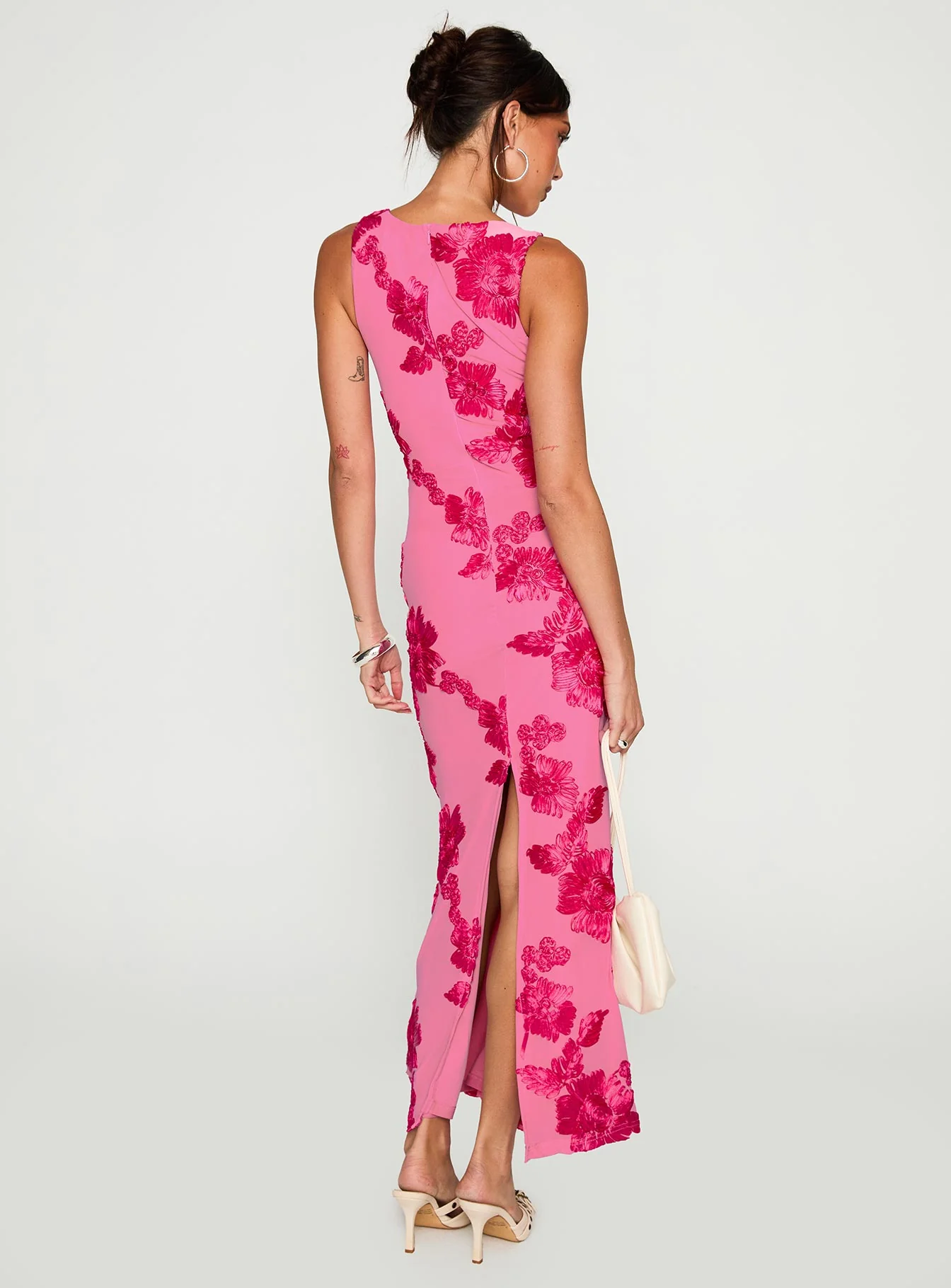 Fionna Floral Maxi Dress Pink