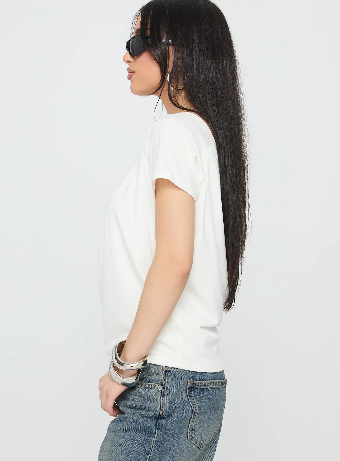 Icon Baby Off Shoulder Top White