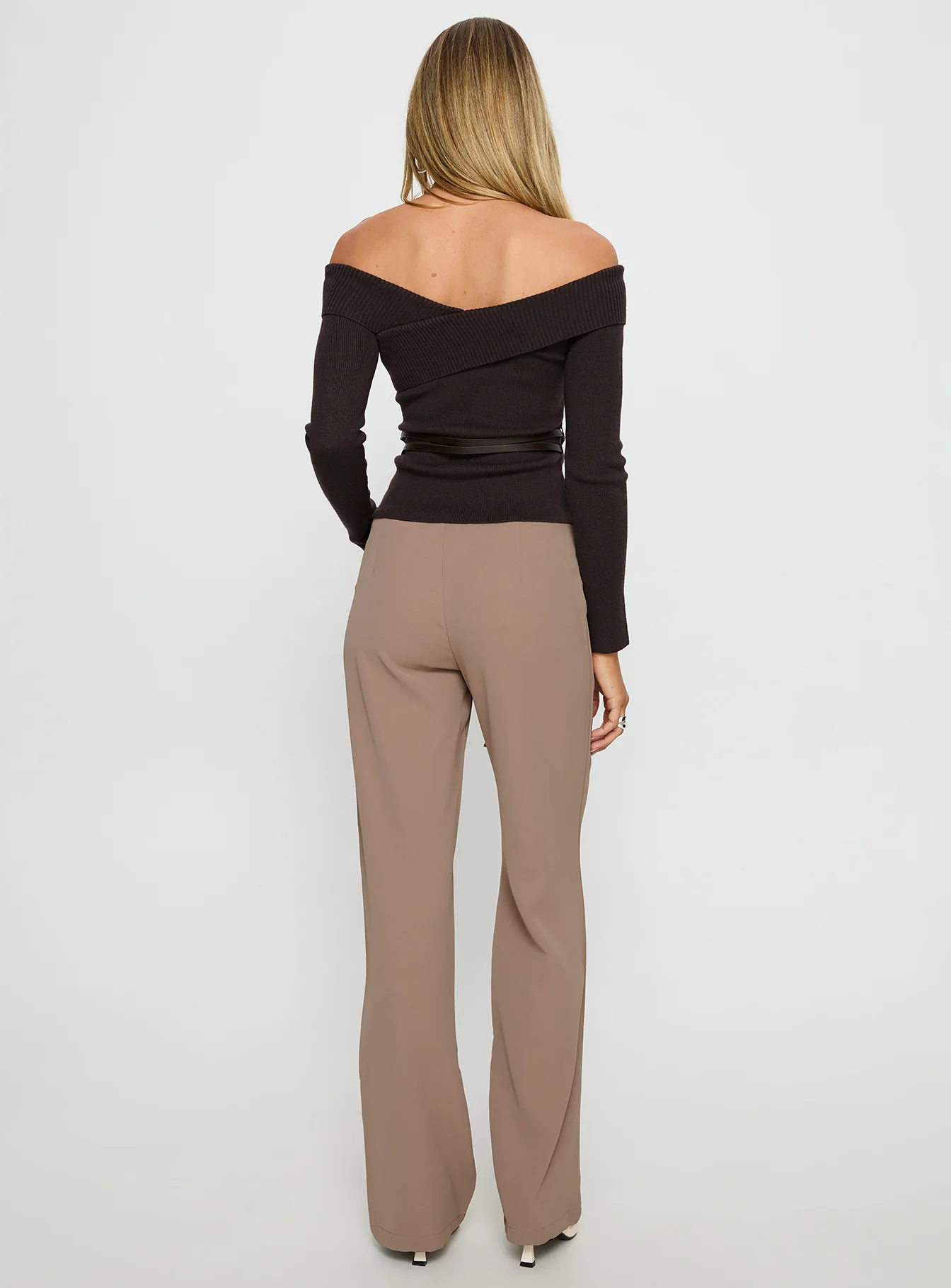 Narratives Wrap Tie Trouser Pant Taupe
