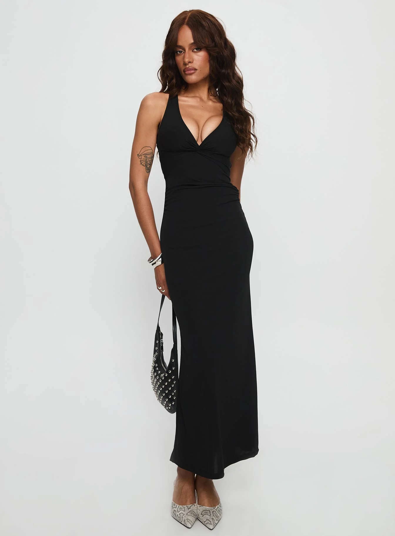 Mesmerise Halter Maxi Dress Black