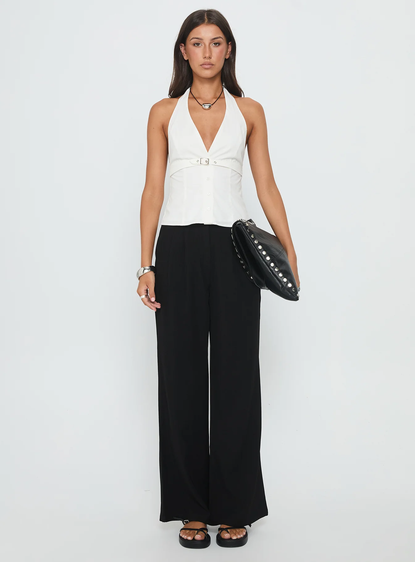 Ambient Wide Leg Pant Black